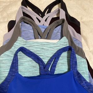 Lucy Cross Back tanks (set of four)